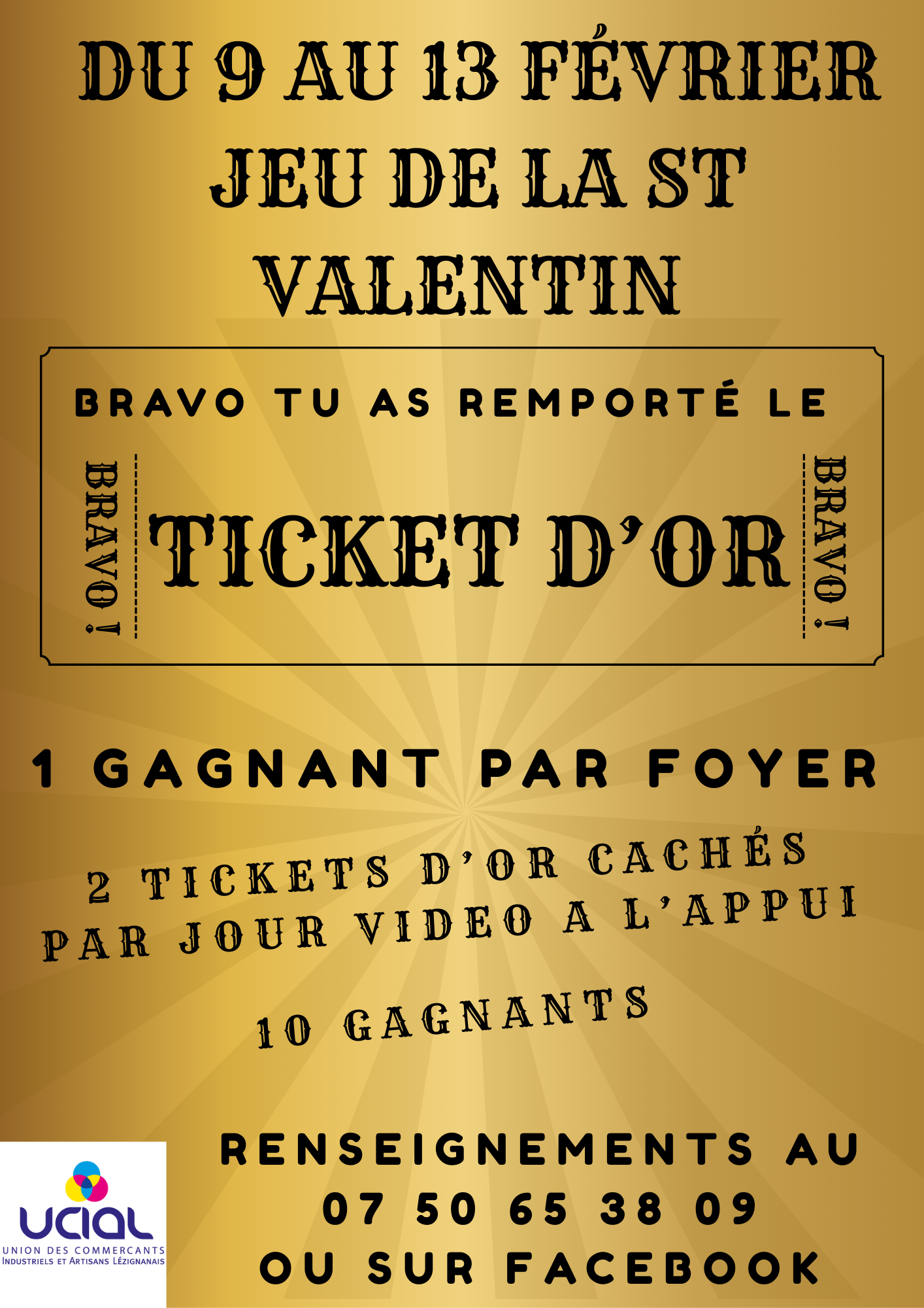 LE JEU DU TICKET D'OR